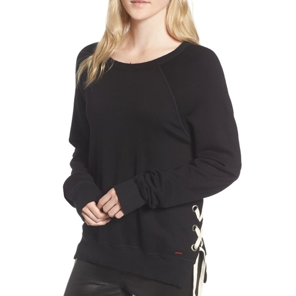 n:Philanthropy Felix lace-up sweatshirt black sm - Picture 1 of 7